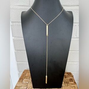 Kendra Scott Shelton Gold Y Necklace